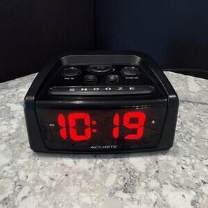 ACU-RITE Alarm Clock Digital - Electric or Battery, Tested Works READ